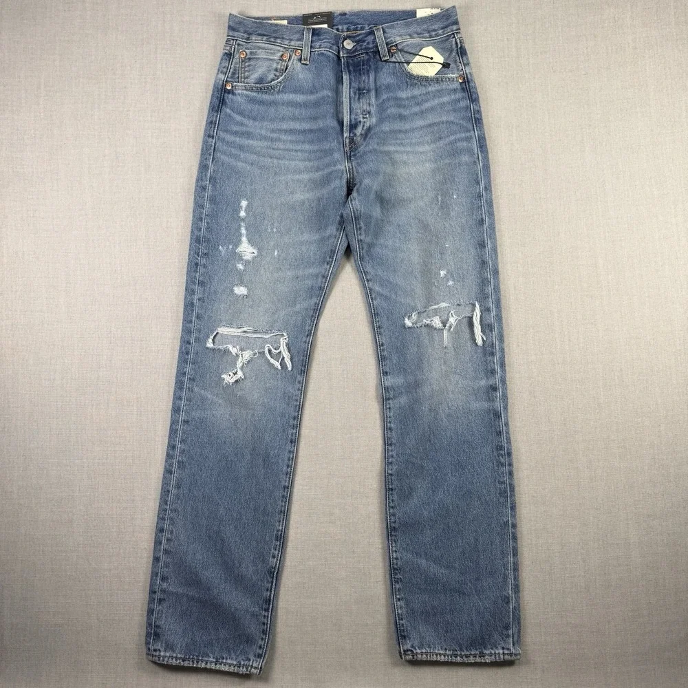 Levis Jeans Mens30x32 501 '93 Straight Blue Original Style Premium Denim Pants